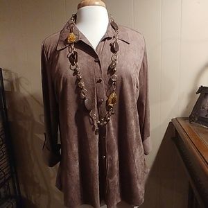 Kim Rogers Suede Shirt